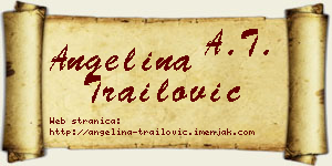 Angelina Trailović vizit kartica